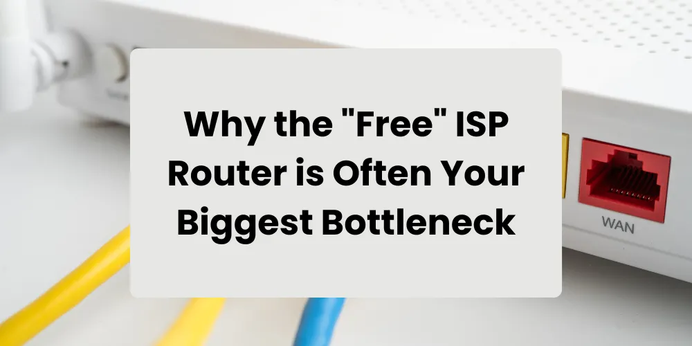 Why the "Free" ISP Router is Often Your Biggest Bottleneck